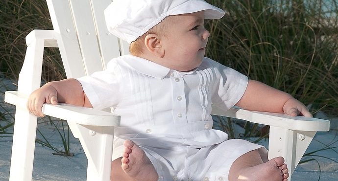 Sarah Louise Collared Romper and Cap Set (1-18 Months)