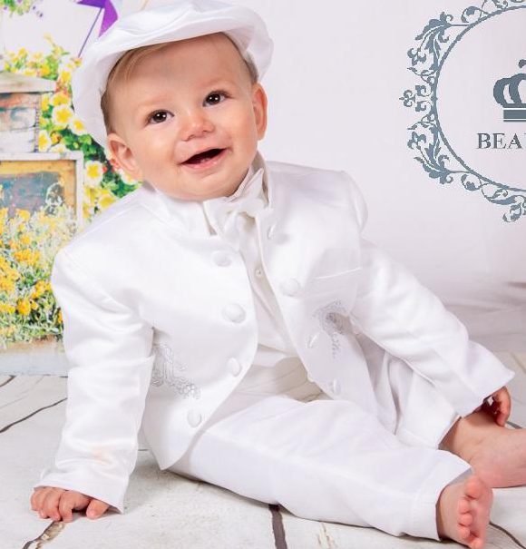 Baby Boys Christening outfit by Beau Kid – White or Ivory | Wonderland